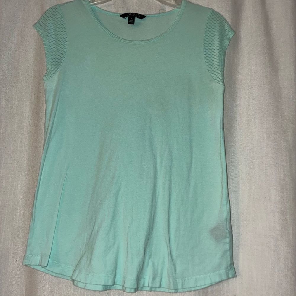 Ralph Lauren Light Green Short Sleeve Top